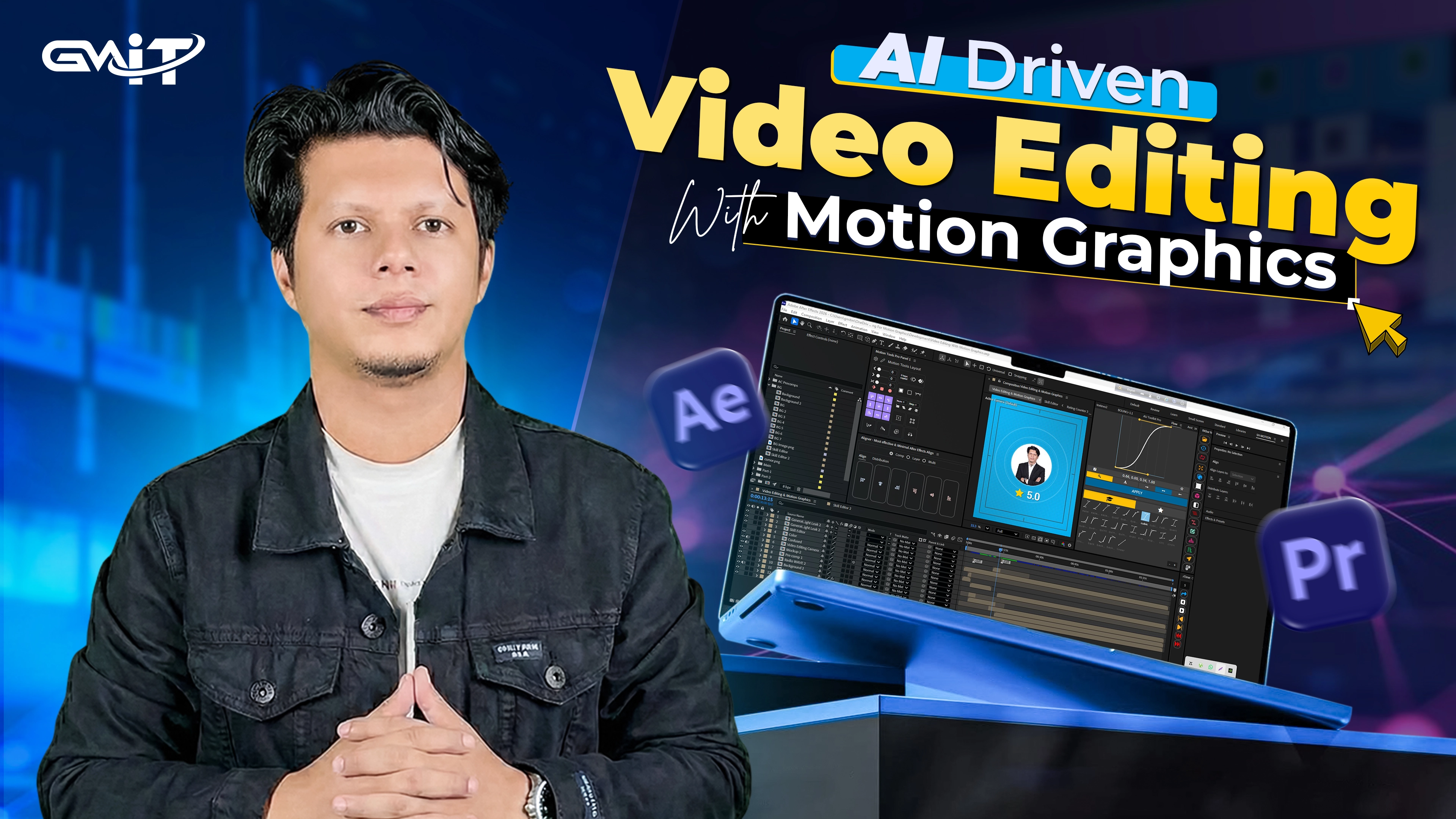AI Driven Video Editing with Motion Graphics